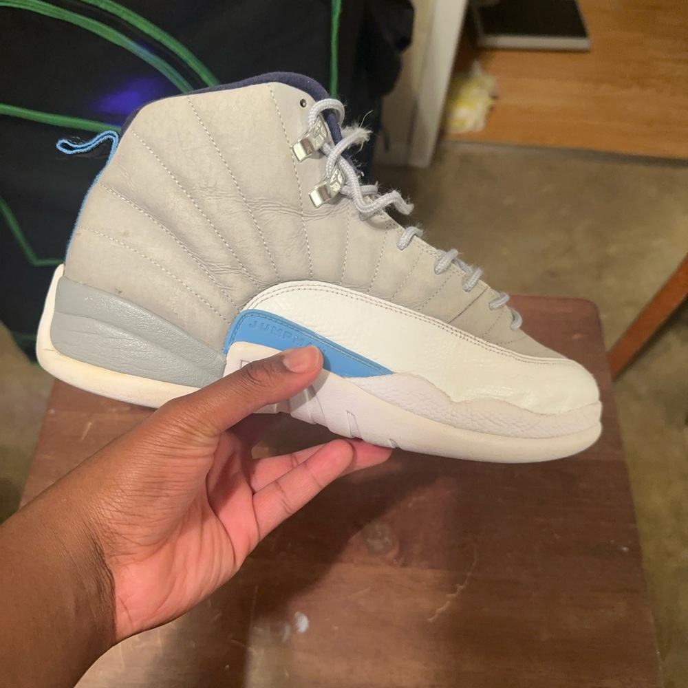 Jordan 12 Grey University Blue